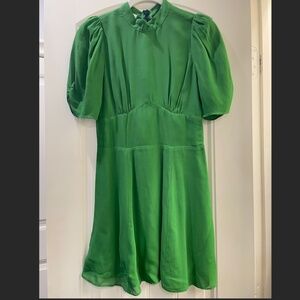 Reformation Green Mini Dress